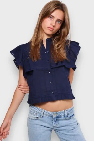 Meet Me There Hauts*Blouse "Darling" Marine