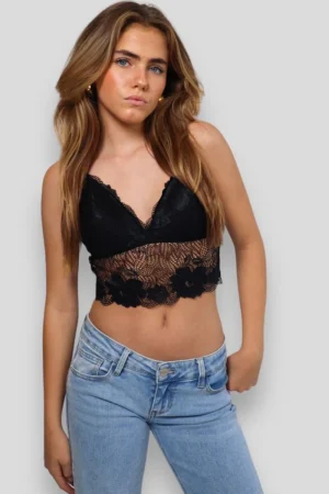 Meet Me There Hauts*Brassiere "Dentelle" Noire