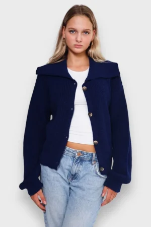 Meet Me There Gilets Et Pulls*Cardigan Marine