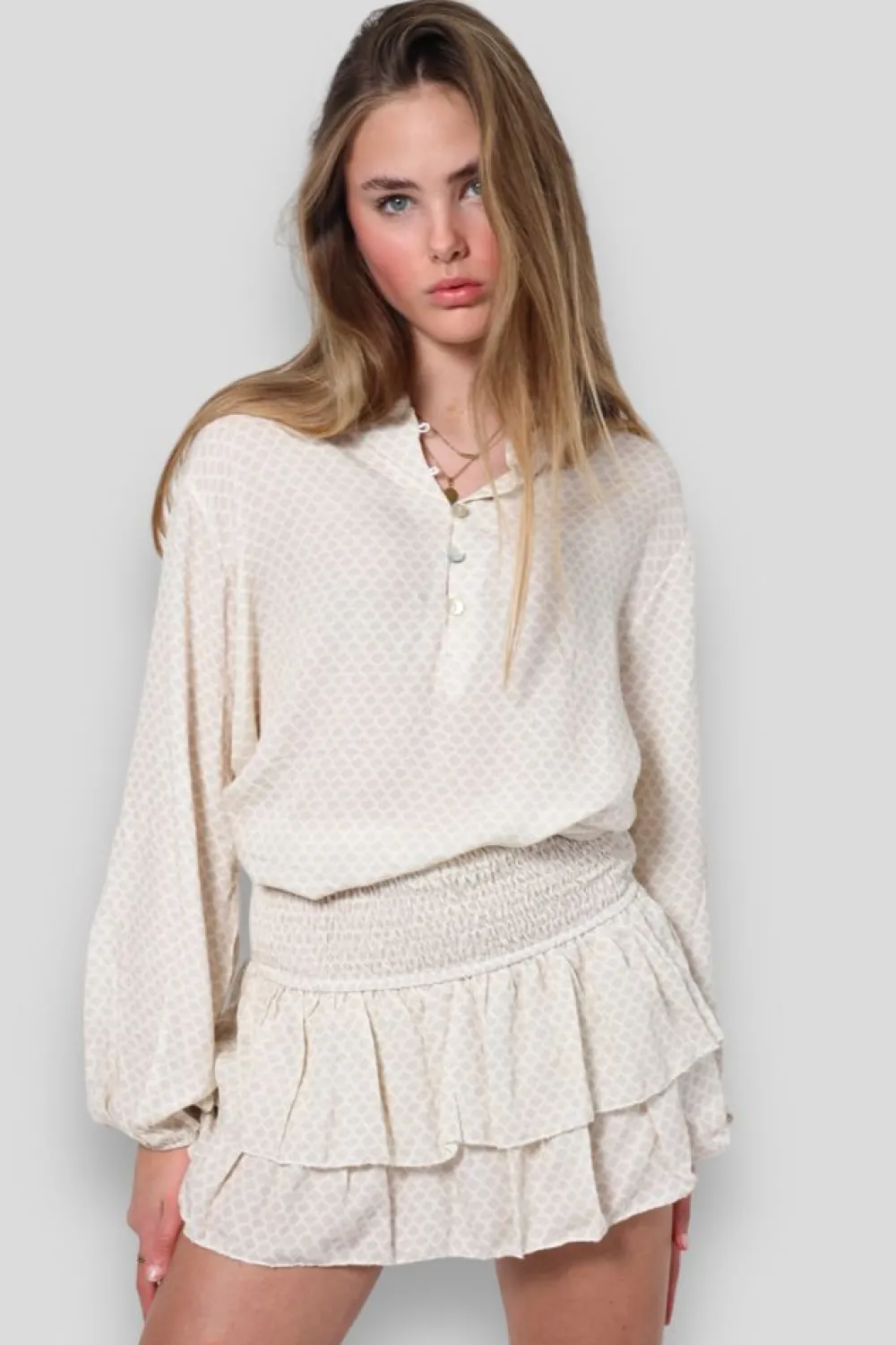 Meet Me There Hauts*Chemisier "Paris" Beige