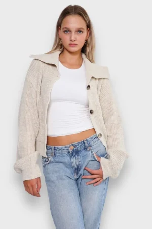 Meet Me There Gilets Et Pulls*Gilet Beige