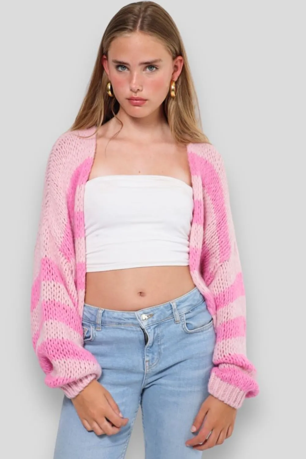 Meet Me There Gilets Et Pulls*Gilet "Keep Me Warm" Petite Rose