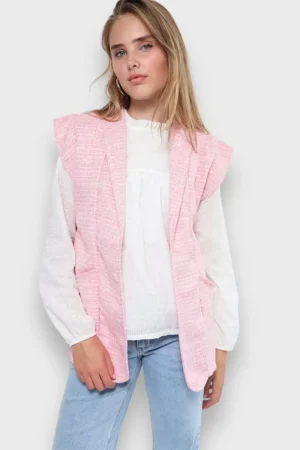 Meet Me There Habits*Gilet "Tweed" Rose