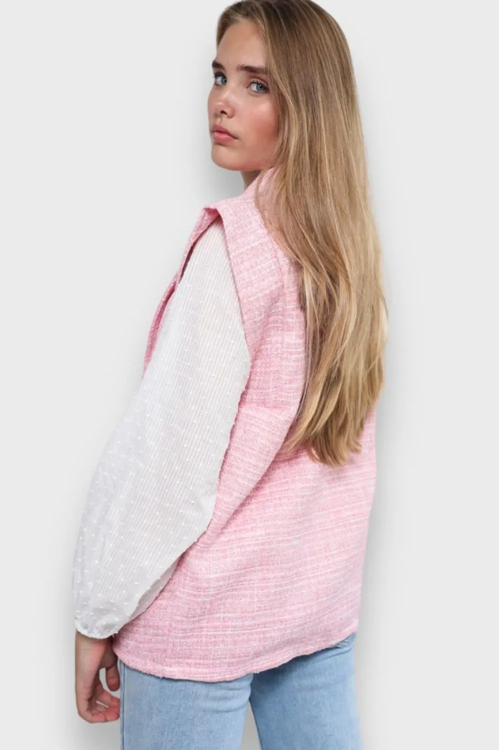 Meet Me There Habits*Gilet "Tweed" Rose