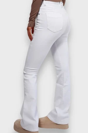 Meet Me There Pantalon*Jean "Evase" Blanc