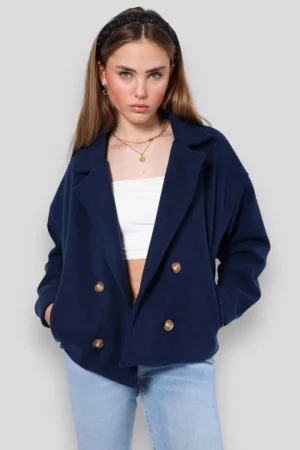 Meet Me There Habits*Manteau « Scandi » Bleu