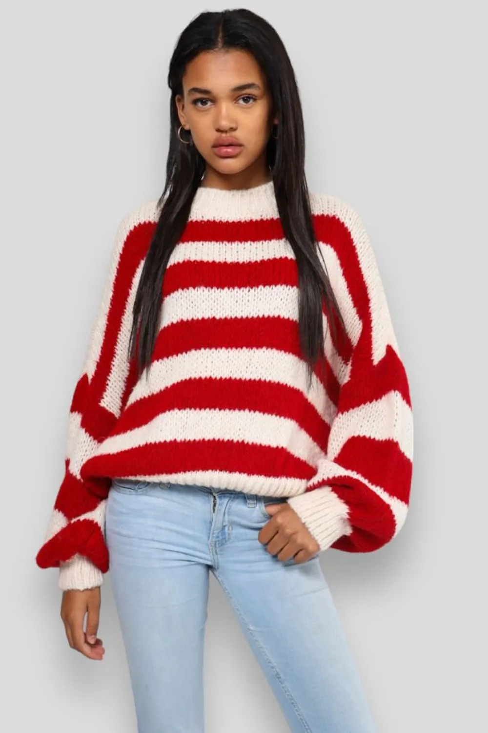 Meet Me There Gilets Et Pulls*Pull "Raye" Rouge