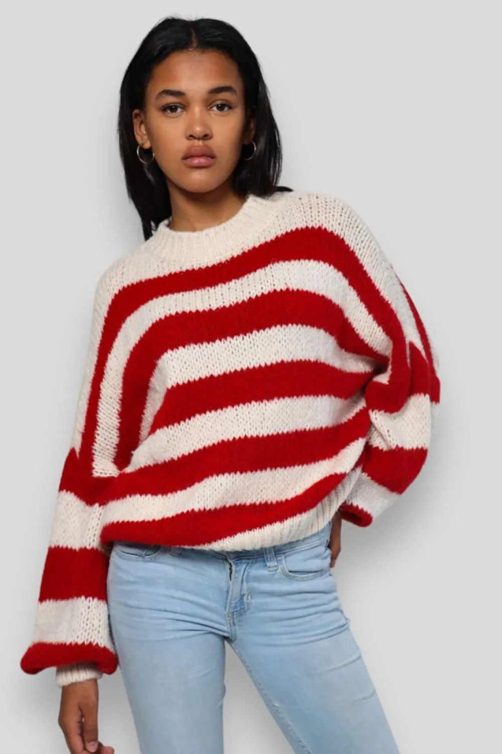Meet Me There Gilets Et Pulls*Pull "Raye" Rouge