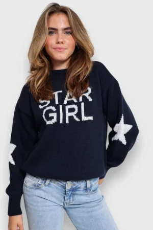 Meet Me There Gilets Et Pulls*Pull "Stargirl" Marine