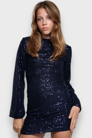 Meet Me There Robes*Robe Brillante Bleu