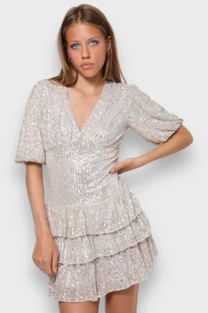 Meet Me There Robes*Robe "Miami Paillettes" Champagne