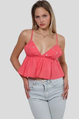 Meet Me There Hauts*Top "Miroir" Rose